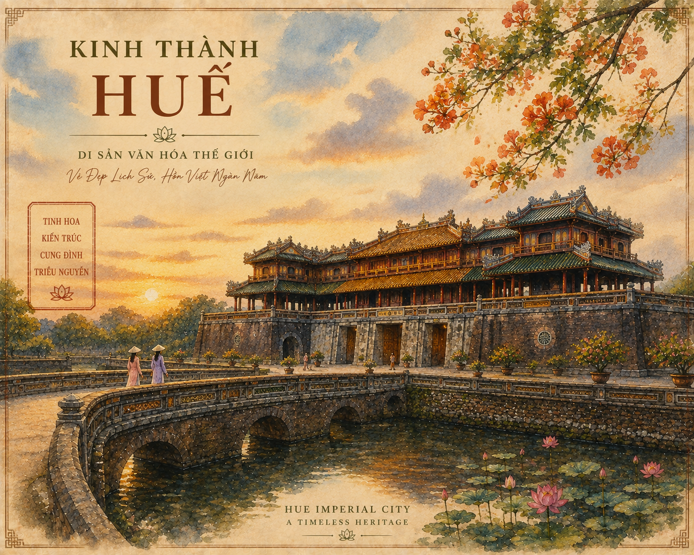 Hue Imperial City Vietnam heritage digital wall art