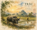 Vietnam countryside road rural landscape digital wall art