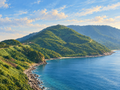 Son Tra Peninsula Monkey Mountain Da Nang Vietnam coastal road and turquoise ocean landscape wall art print