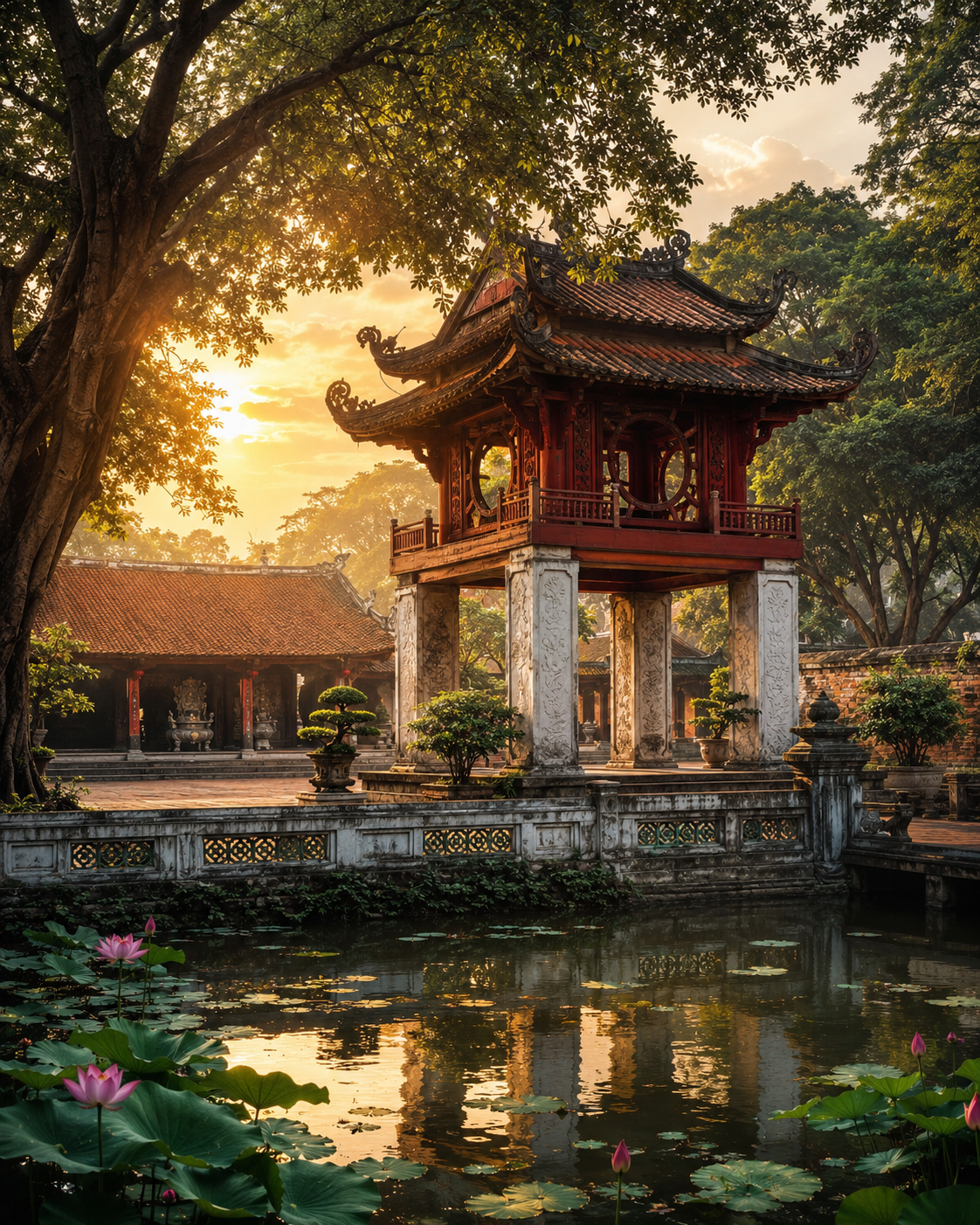 Khue Van Cac Hanoi Vietnam – Temple of Literature Heritage Digital Wall Art